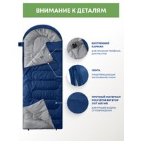 Спальный мешок RSP Outdoors Sleep 450 L RipStop 2024 (синий, 220x75см, молния слева)