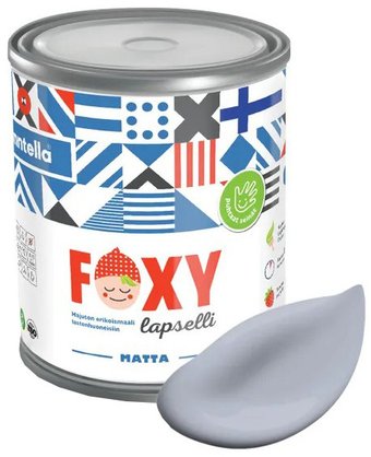 Краска Finntella Foxy Lapselli Matte Poika F-50-1-1-FL282 0.9 л (синий/серый)
