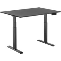 Стол для работы стоя ErgoSmart Ergo Desk Prime 1200x650x18 мм (бетон чикаго/черный)