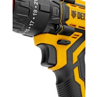 Ударная дрель-шуруповерт Denzel CIDH-BL-20 (с 2-мя АКБ, кейс)