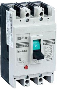 Выключатель автоматический EKF PROxima ВА-99М 6350А 3P 25кА mccb99-63-50m