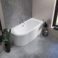 Ванна Lauter Bliss 150 P 21201052P (с ножками и сифоном 21Y32001 матовый черный)