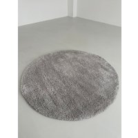 Ковер для жилой комнаты LAXMI Fluffy 01 круг (2x2, Light Grey)