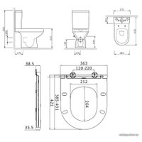 Унитаз напольный AM.PM Spirit CK70DC в Барановичах