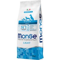 Сухой корм для собак Monge All Breeds Adult Light Salmon and Rice (низкокалорийный для всех пород с лососем и рисом) 12 кг