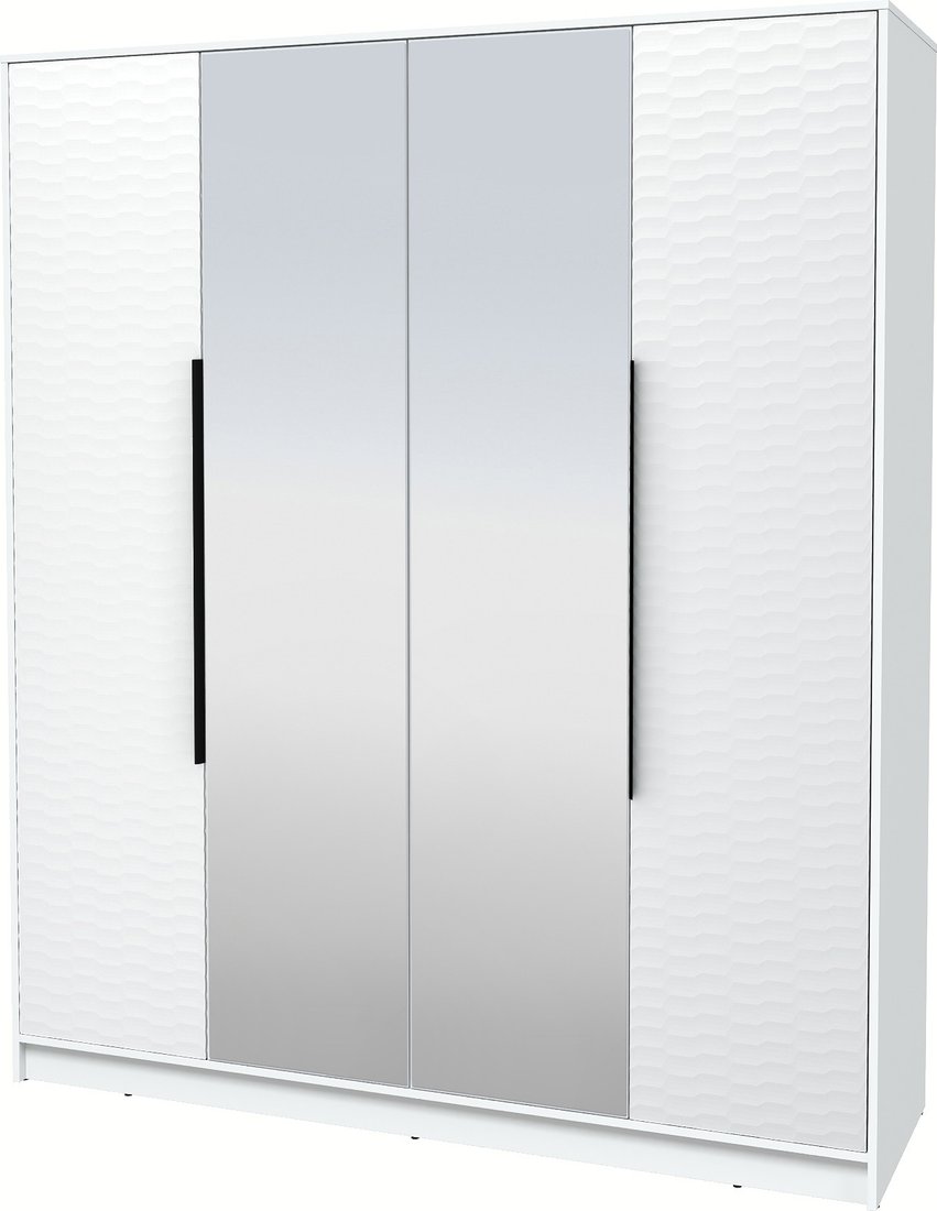 

Шкаф распашной Интерлиния Концепт Зодиак КТ-Ш4з (белый платинум/белый)