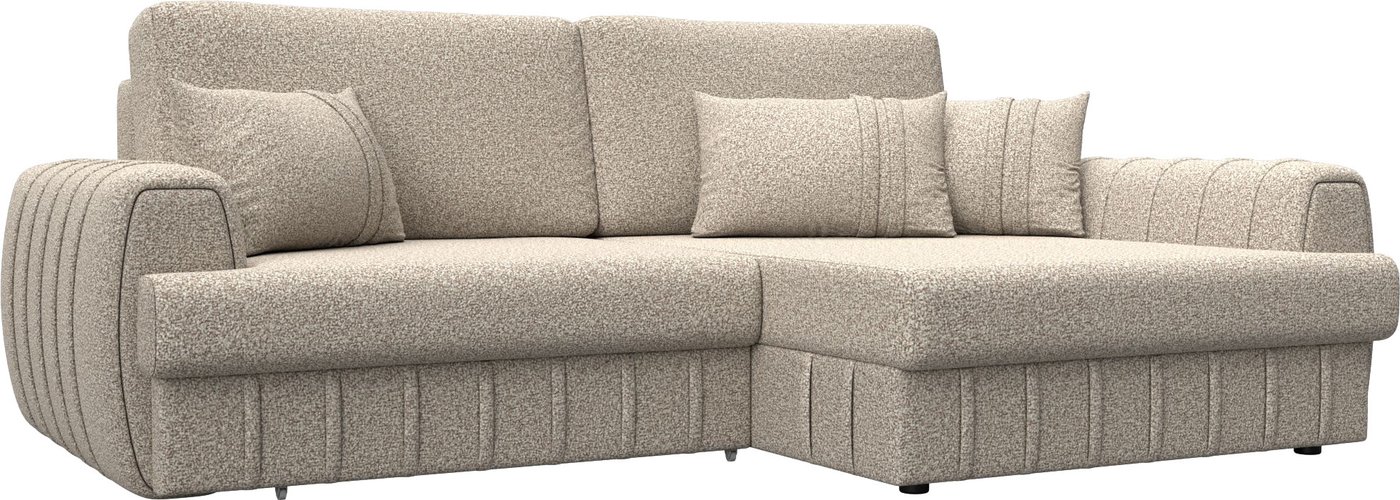 

Угловой диван Лига диванов Лига-057 НПБ правый 129279 (велюр Ness 04 бежевый)