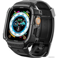 Ремешок Spigen Rugged Armor Pro для Apple Watch Ultra (49 мм) (черный)