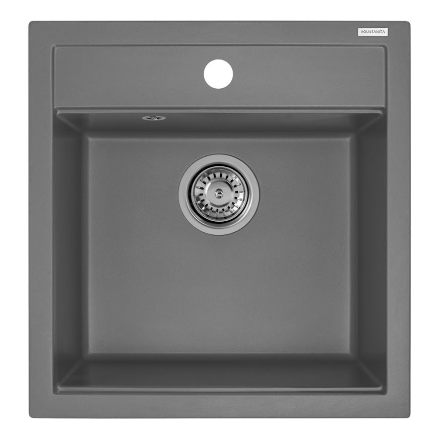 

Кухонная мойка Aquasanita Tesa SQT100W (alumetallic 202)