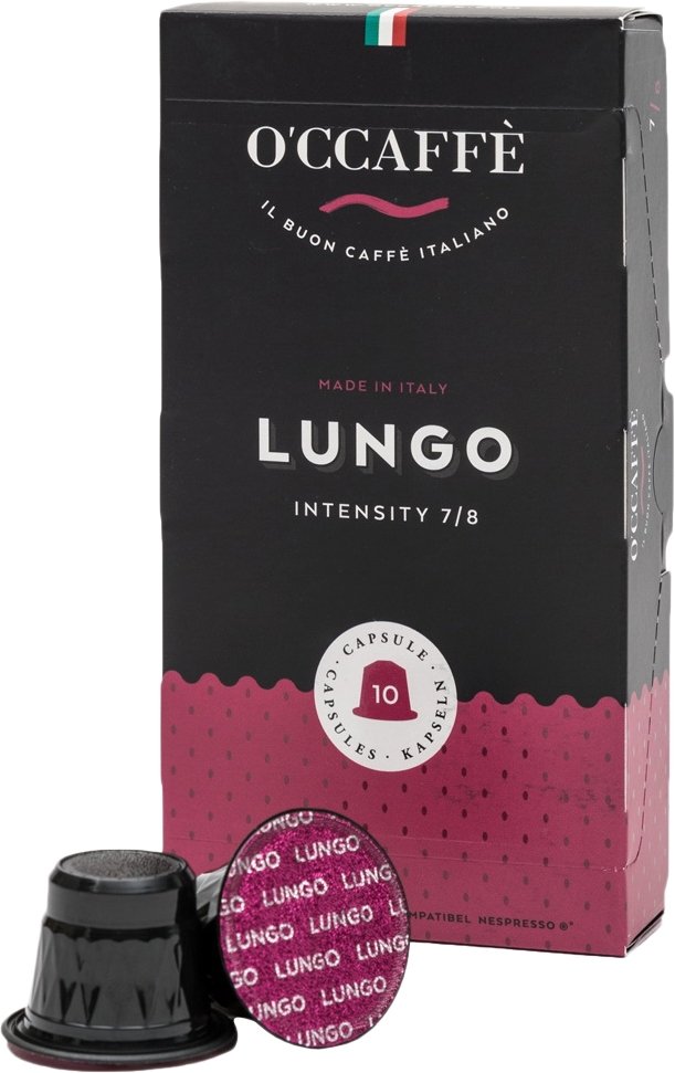 

Кофе в капсулах O'ccaffe Lungo Nespresso 10 шт