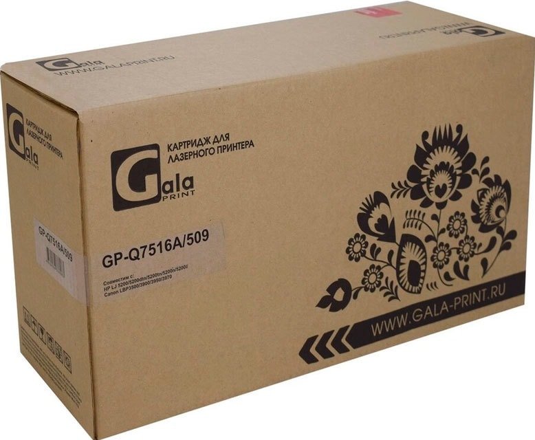 

Картридж Gala-print GP-Q7516A/509 (аналог HP Q7516A)