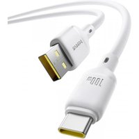 Кабель Baseus Silky Series Fast Charging Cable USB to Type-C 100W (2 м, белый)