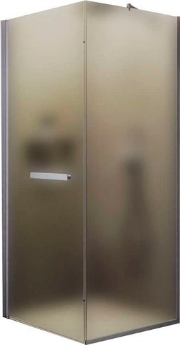 Душевой уголок MaybahGlass MGY-1350-5 (сатин стекло/хром матовый)