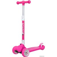 Трехколесный самокат Novatrack Rainbow Pro Button 120PROB.RAINBOW.PN20 (розовый)