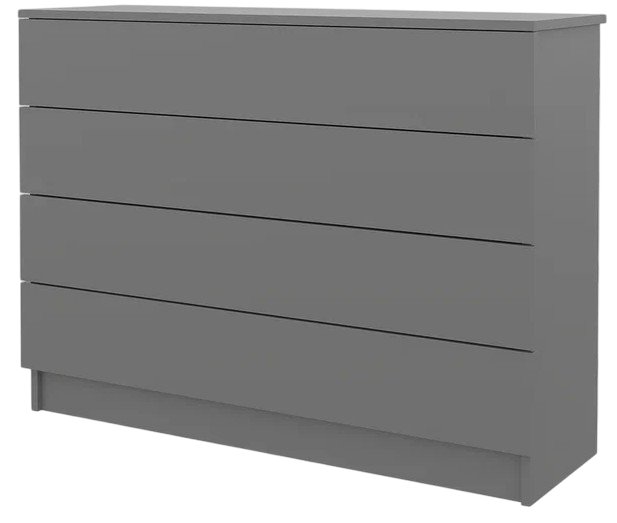 

Комод Горизонт Нео 1050 4 ящика (серый графит)