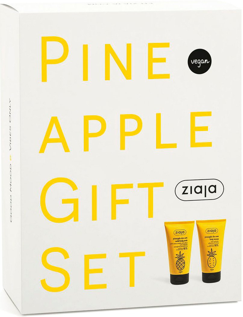 

Подарочный набор Ziaja Pineapple (Скраб для тела с сорбетом 160 мл/Антицеллюлитный мусс для тела 160 мл)