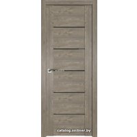 Межкомнатная дверь ProfilDoors 99XN R 80x200 (каштан темный/стекло черный триплекс)