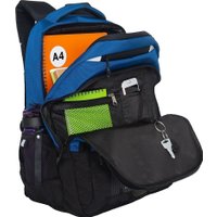 Школьный рюкзак Grizzly RU-530-6 (черный/синий)