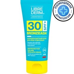 Librederm Bronzeada для лица и зоны декольте SPF30 (50 мл)