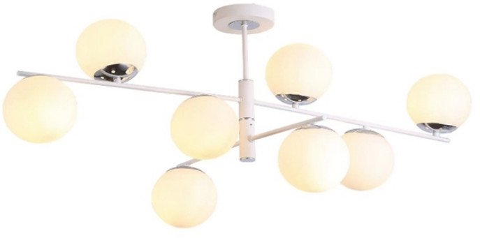 

Люстра средней высоты Mirastyle MD-16115/8 WH+CR