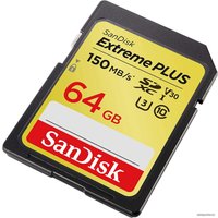 Карта памяти SanDisk Extreme PLUS SDSDXW6-064G-GNCIN SDXC 64GB