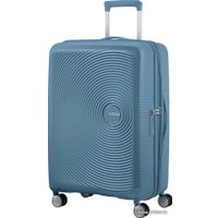 Чемодан-спиннер American Tourister SoundBox Stone Blue 67 см