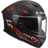 Мотошлем LS2 FF820 Rapid III Kaiju II (L, черный/красный/белый)