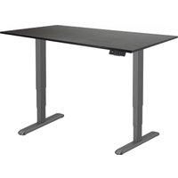 Стол для работы стоя ErgoSmart Unique Ergo Desk 1380x800x18мм (дуб мореный/черный) в Бресте