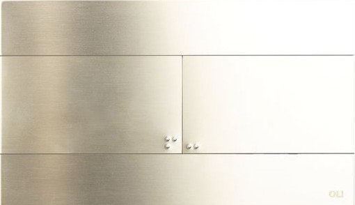 Панель смыва OLI Slim 888561 INOX (белое золото)