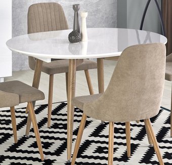 Кухонный стол Halmar Edward (белый/дуб сан ремо)