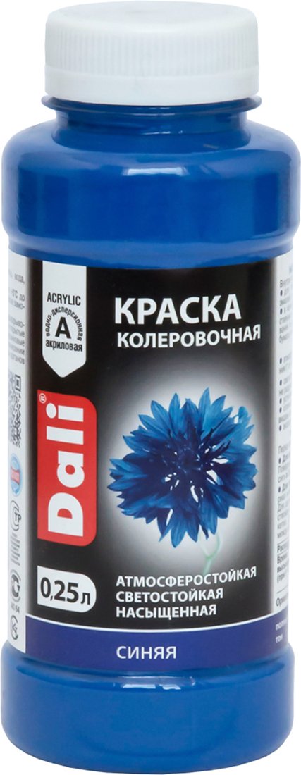 

Колеровочная краска Dali акриловая 0.25 л (синий)