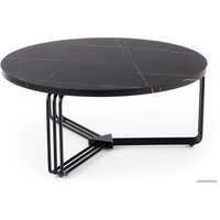 Журнальный столик Halmar Antica 80x36 (черный мрамор/черный)