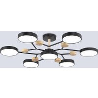 Подвесная люстра Hotpoint FL4866/7 BK/WD (черный/дерево)