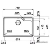 Кухонная мойка Franke Bell BCX 610-74 TL 101.0689.946