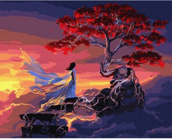 Алмазная мозаика  Darvish Девушка у дерева. Фэнтези DV-9516-10