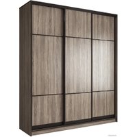 Шкаф-купе Евва 21 TTG.03 АЭП ШК.3 02 (дуб трюфель/венге глянец) в Бобруйске