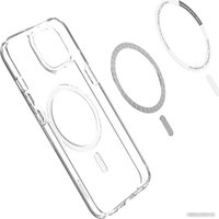 Чехол для телефона Spigen Ultra Hybrid Mag (MagFit) для iPhone 13 ACS03528 (белый)
