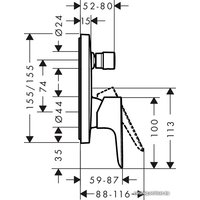 Смеситель Hansgrohe Talis E 71474140 (бронзовый)