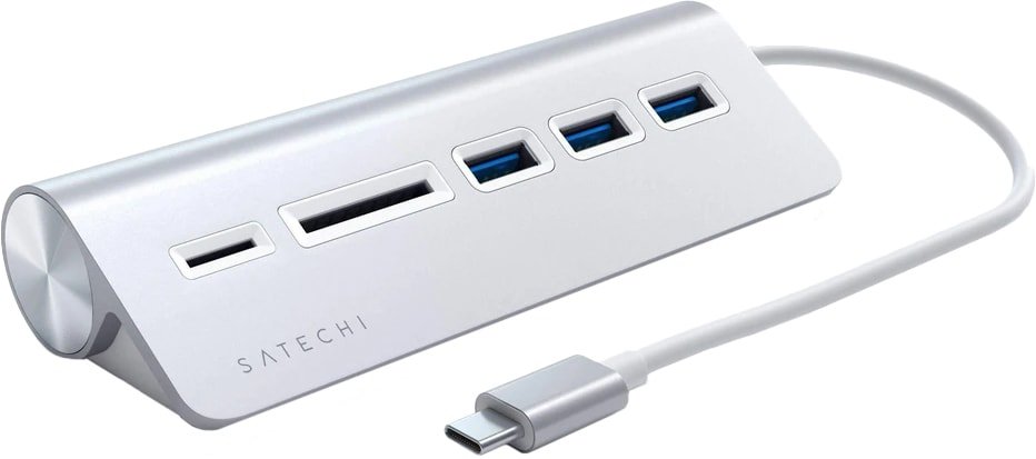 

USB-хаб Satechi USB-C Combo Hub ST-TCHCRS (серебристый)