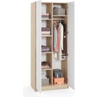 Шкаф распашной Soma Lord Lite 80x200 (дуб сонома/белый)