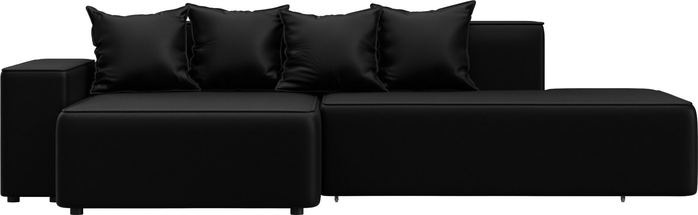 

Угловой диван Лига диванов Лига-079 левый 129818L (экокожа Grifon 18 черный)