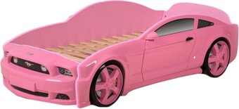 Кровать-машина Futuka kids Мустанг 3D (розовый)