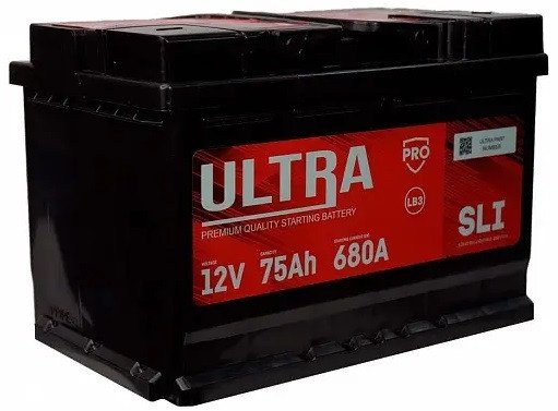 Автомобильный аккумулятор Ultra PRO R+ (75 А·ч)