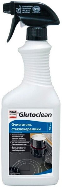 

Средство для стеклокерамики Pufas Glutoclean очиститель стеклокерамики (750 мл)