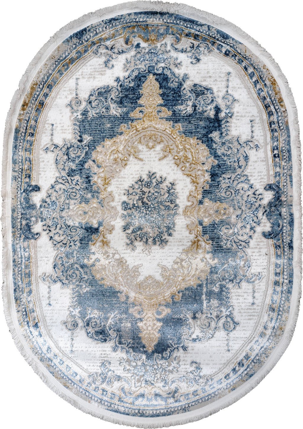 

Прикроватный коврик Safyun Liparis LP364-CREAM-BLUE-OVAL (0.8x1.5)