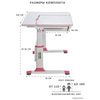 Парта Rifforma Comfort-120 (розовый)