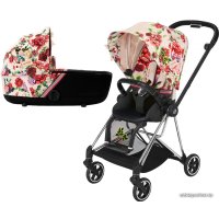 Универсальная коляска Cybex Mios (2 в 1, spring blossom light, шасси хром, черные детали)