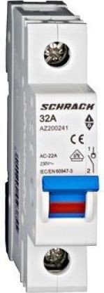 

Выключатель нагрузки Schrack Technik AZ 1p 032A AZ200241