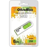 USB Flash OltraMax 250 8GB (зеленый) [OM-8GB-250-Green]