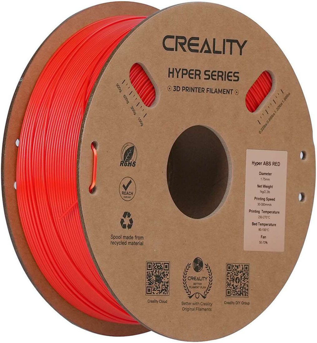 Филамент Creality ABS Hyper 1.75мм 3301020056 (1 кг, красный)
